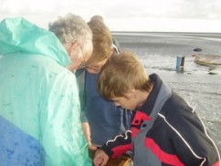 ..met op de achtergrond het vangnet.