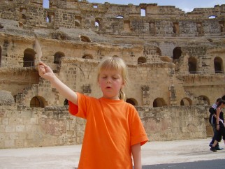 Willemijn wordt ge�nspireerd door de Romeinen.