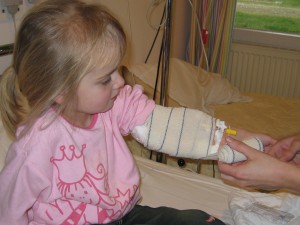 Het verband moet los