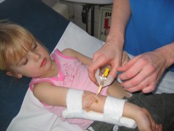 Slangetje uit de arm