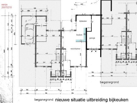 Plattegrond, nieuwe situatie