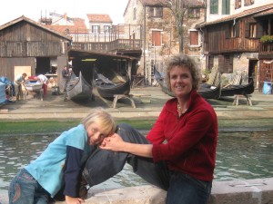 een scheepswerf voor gondels