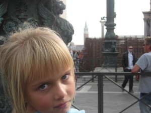 Willemijn op het San Marcoplein