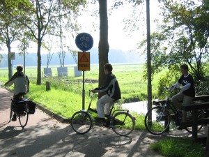 Fietsen naar de stad via Westerbroek