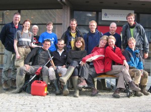 The team leaving to the field site on 25 July 2005. Click to read more...