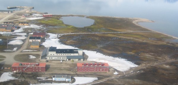 Aerial view while landing