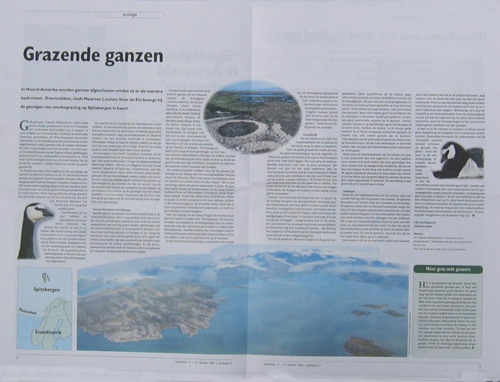 Bionieuws nr. 17, 10 oktober 2003, jaargang 13 pagina 8 en 9