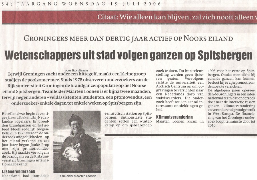 De Groninger Gezinsbode 19 juli 2006