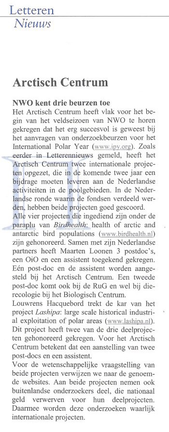 NWO kent drie beurzen toe